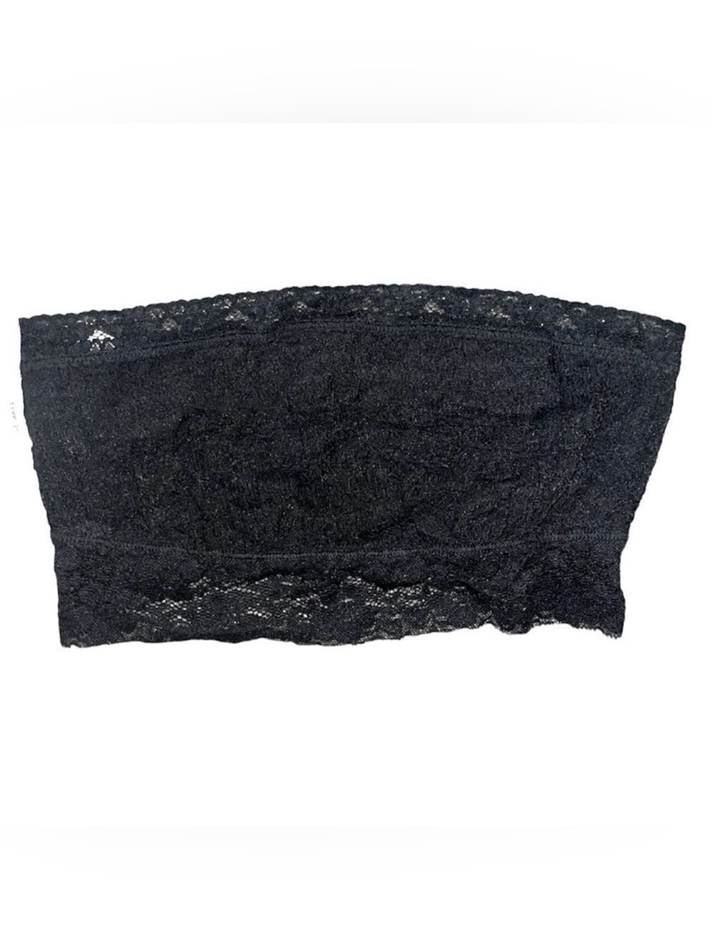 Free People Intimately Black Floral Lace Bandeau Bra
